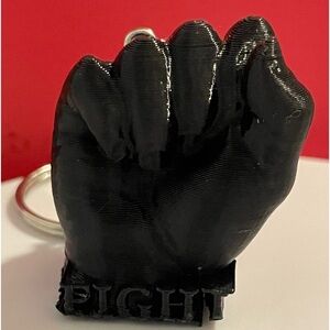 Trump fight fist keychain